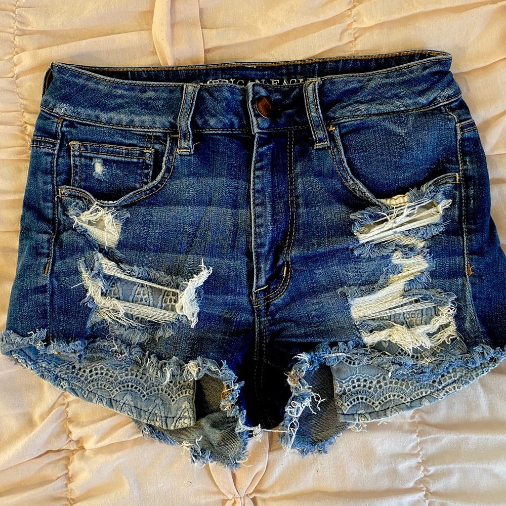 American Eagle distressed shorts - AEO Denim